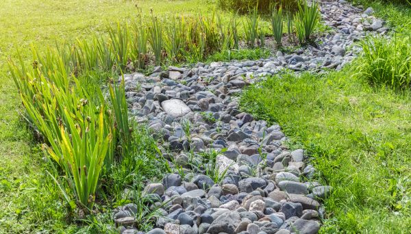 River Rock Garden Installation in Crown Point