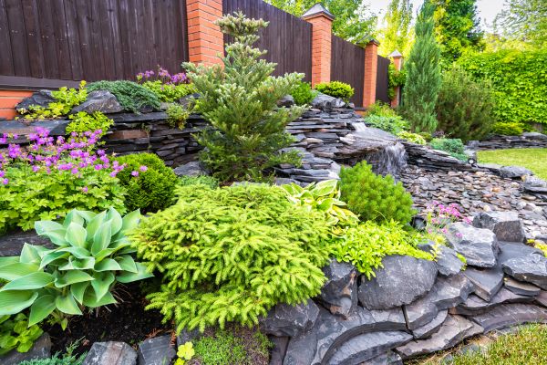 Stone Garden Installation in Crown Point